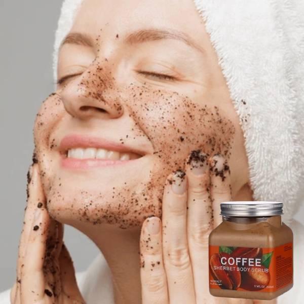 Coffee Sherbet body scrub 350ml - jar and box
