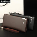 Baellerry PU leather long wallet with wrist strap