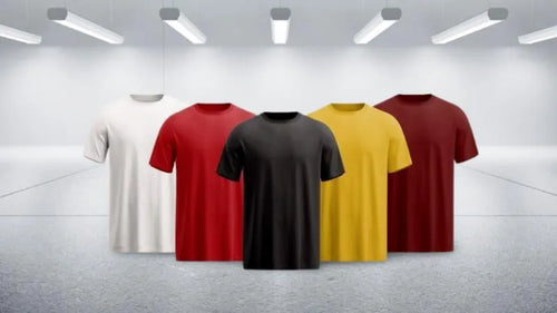 Men's polyester t-shirt - round neck detail