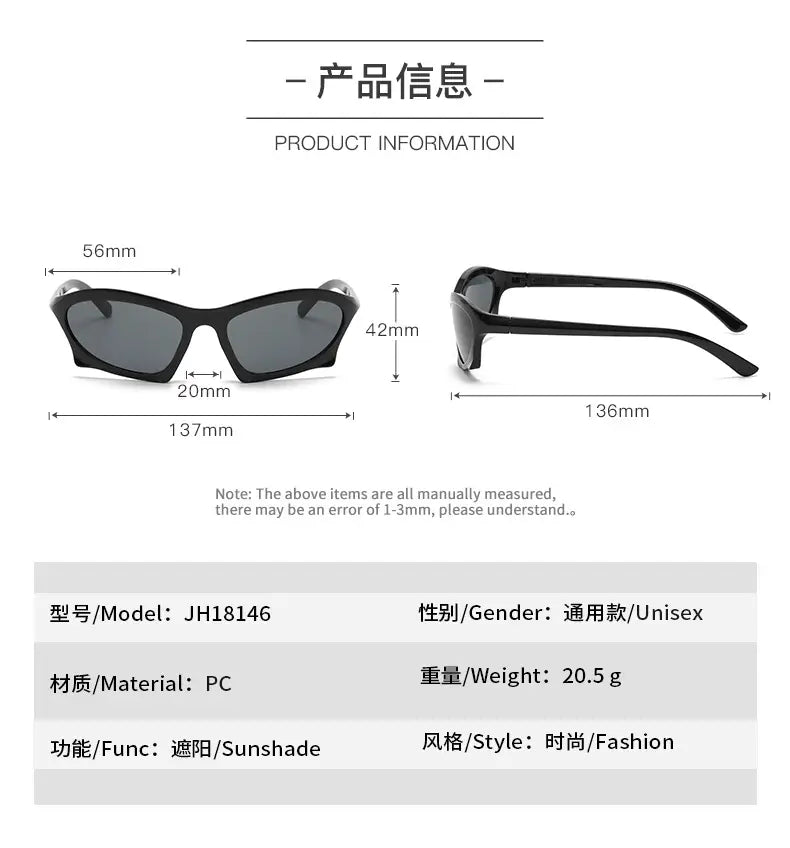 Silver frame UV protection sunglasses – angled view