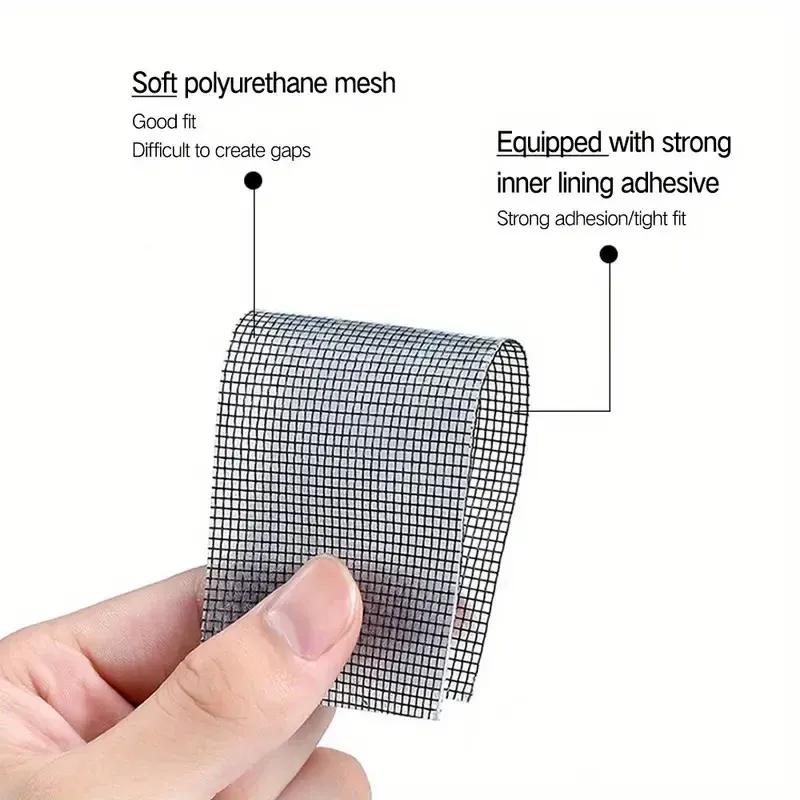 Silver Window Screen Repair Tape 5cm x 200cm – No Tools Needed