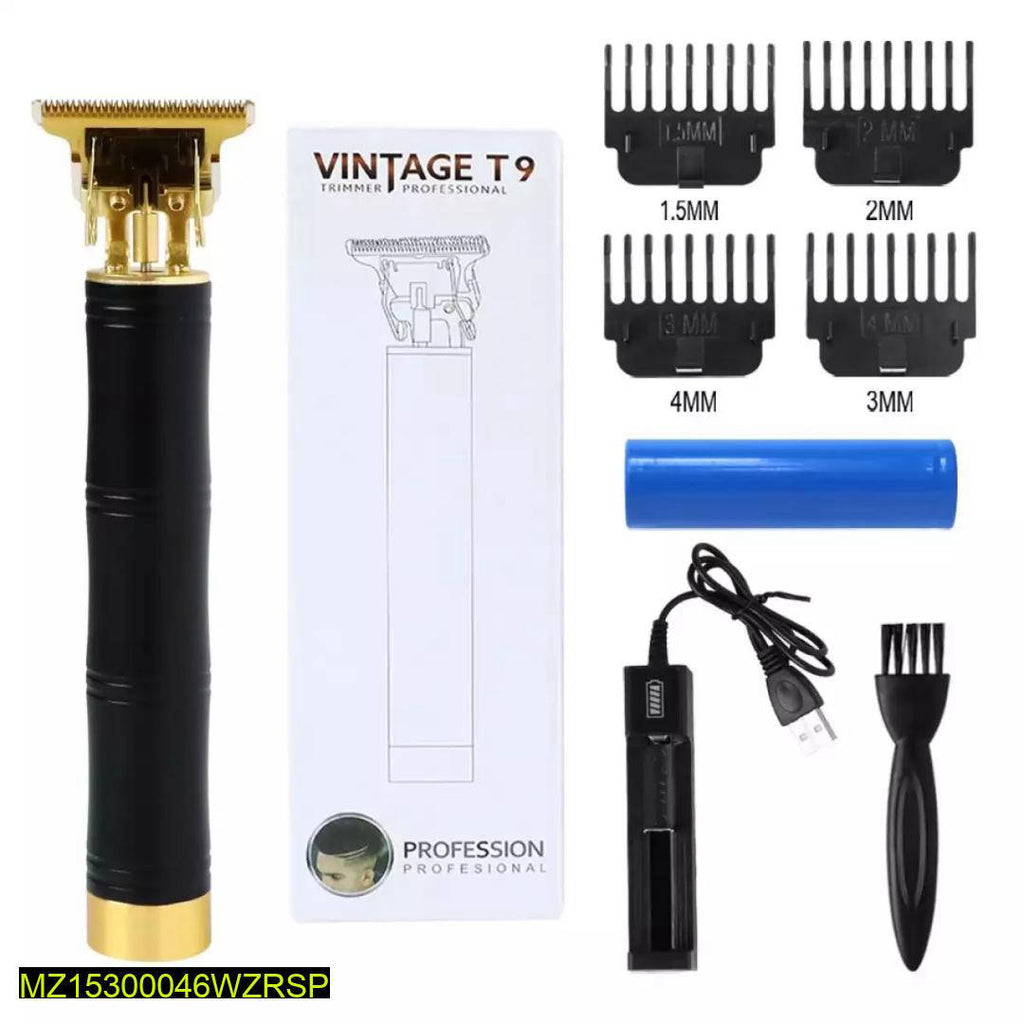 Men Electric Hair Trimmer T9 Zero Gap Rechargeable