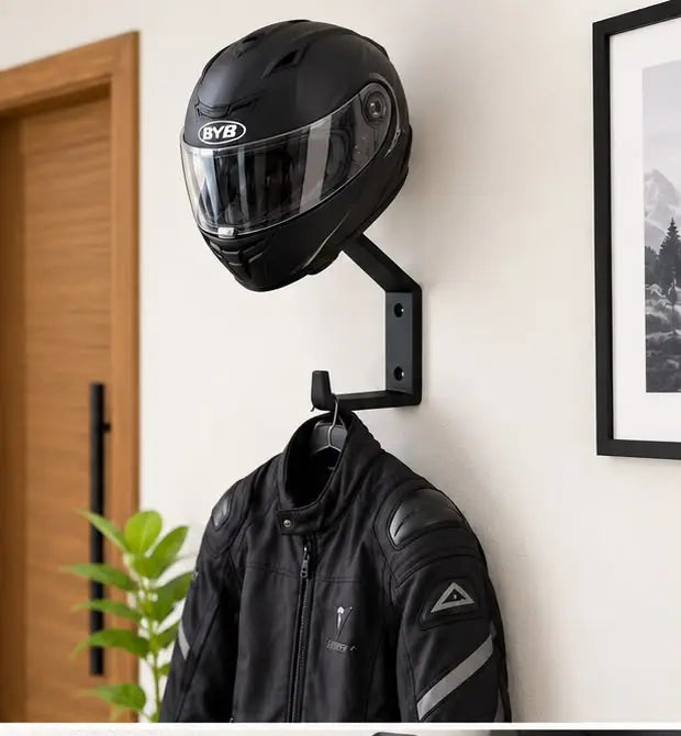 Helmet Hanger — Pack of 2 (Metal, Wall Mount) (view 2)