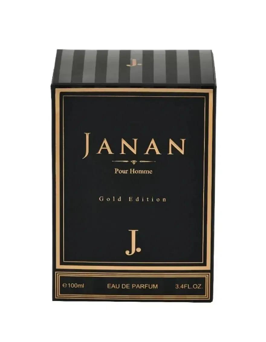 Janan Gold Edition perfume for men 100ml - packaging view