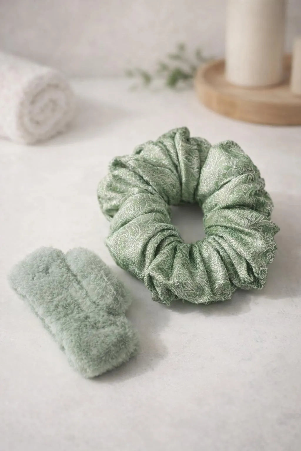 Silk Hair Scrunchie & Catcher Set for Daily Use (view 2)
