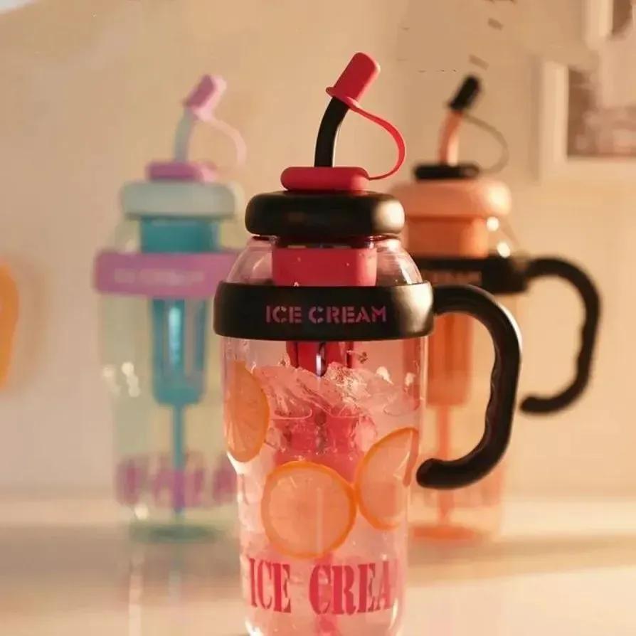 Transparent Gym Water Bottle – 1 Pc