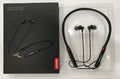 Lenovo wireless neckband earphones in black – product view