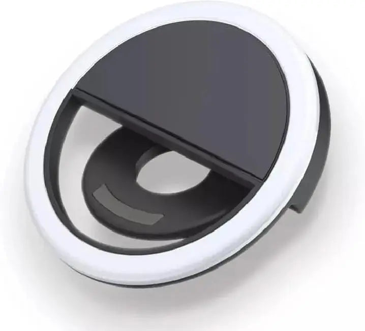 Mobile ring light USB LED selfie light for phone - close-up detail