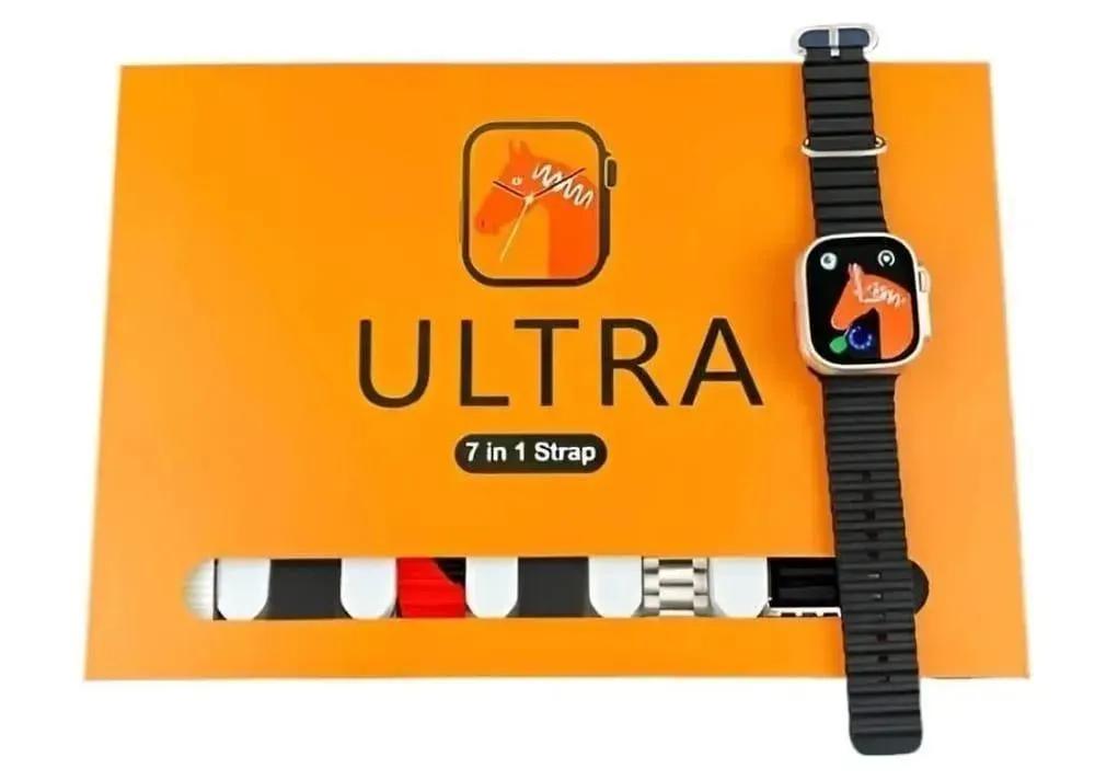 Ultra smart watch with 4 straps set - strap options view