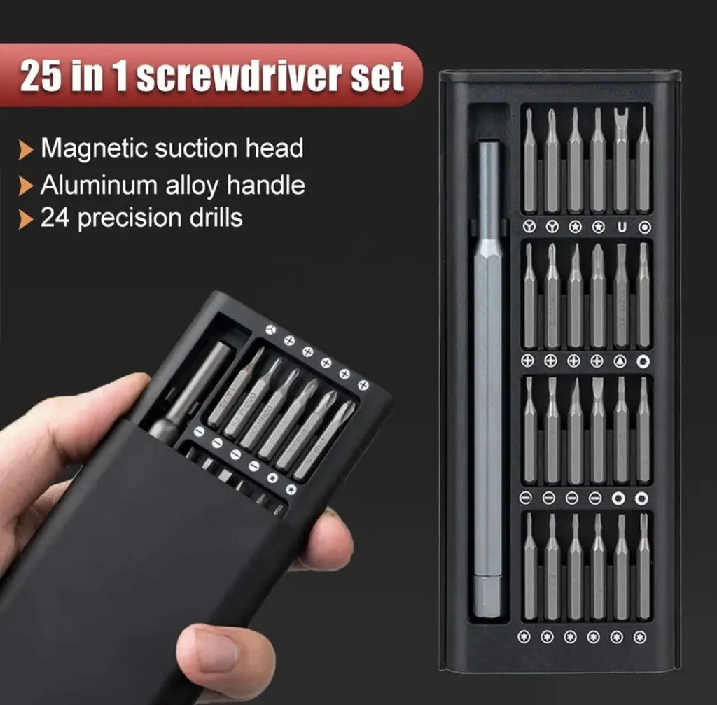 25 in 1 Magnetic Precision Screwdriver Set | Multi-Function Repair Tool Kit for Mobile, Laptop, Watch (view 2)