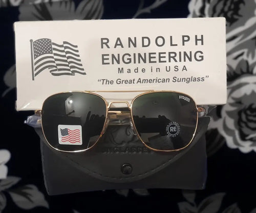 Mirror coated sunglasses gold finish side view