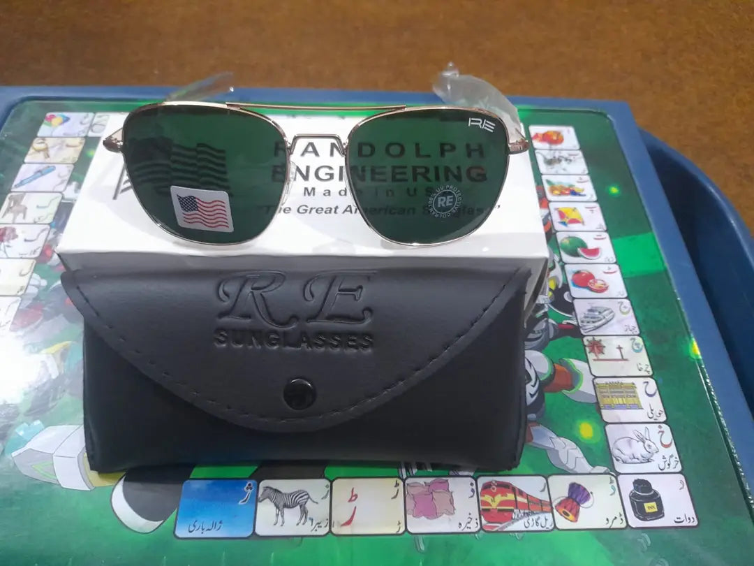 Men's premium mirror sunglasses silver finish