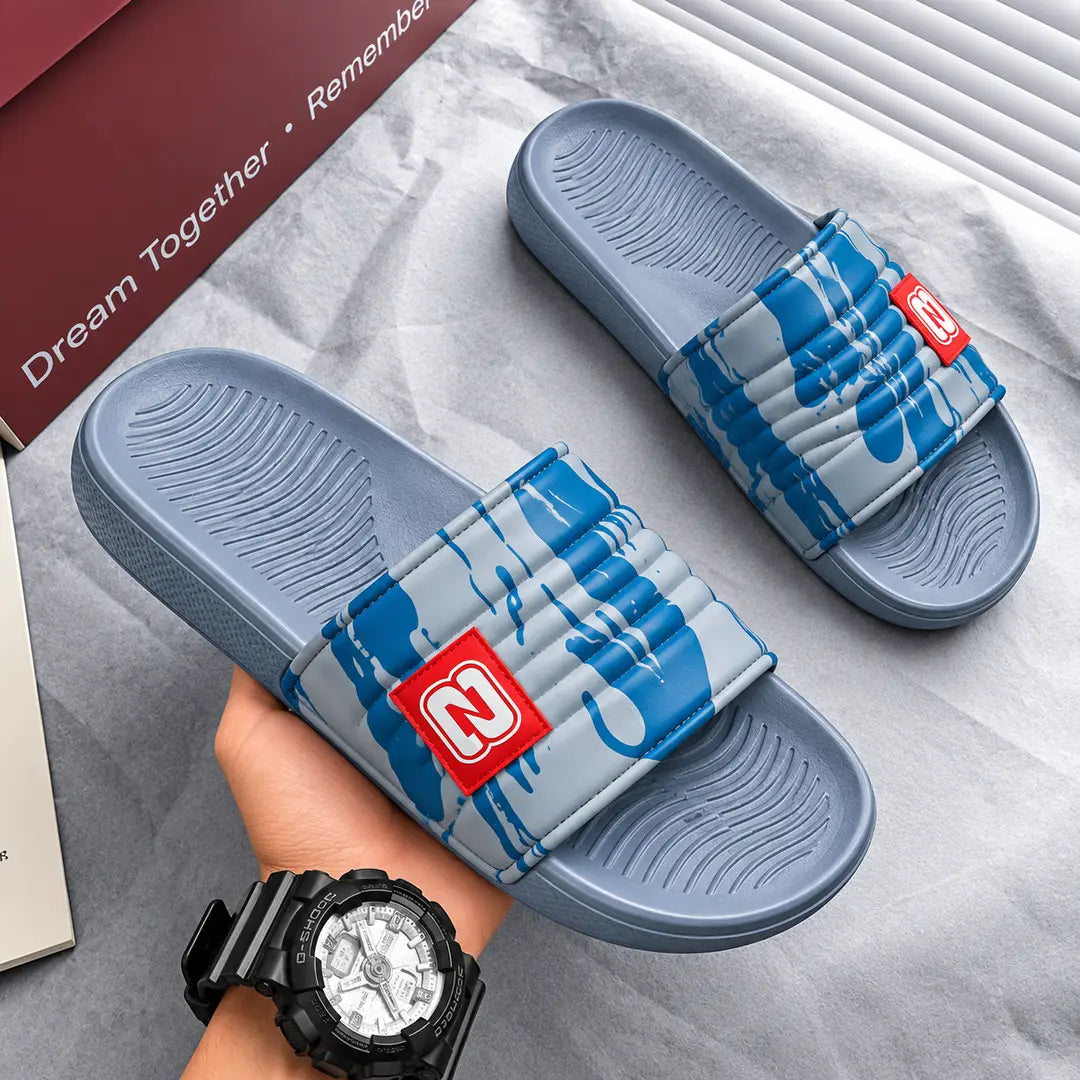 Men's camo EVA slide slippers front view