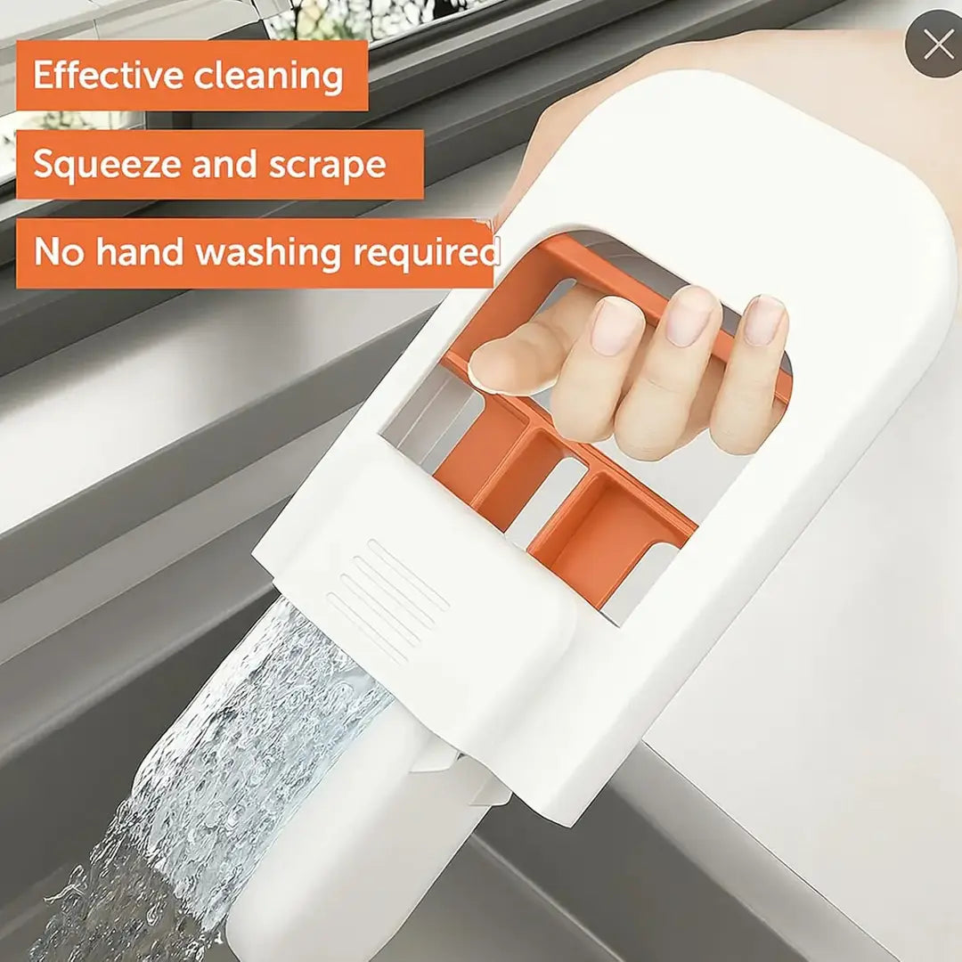 Mini Foldable Desktop Mop with Self-Squeeze Design