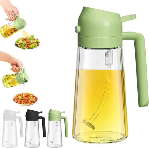2 in 1 Oil Dispenser Bottle — Adds Style and Function