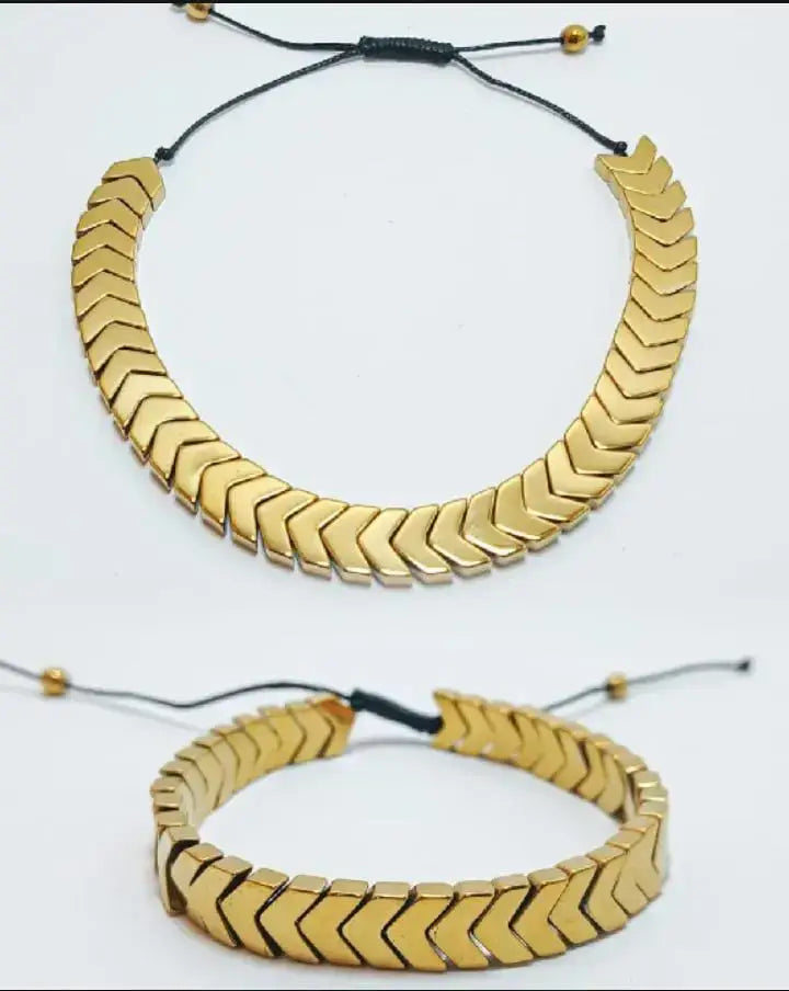 Trendy Aesthetic Hematite Stone Bracelet For Boys & Men