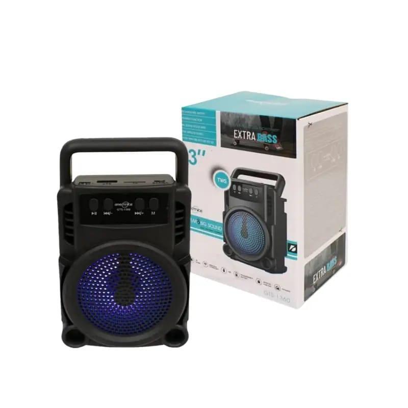 Bluetooth Speaker Black Blue LED Grille (view 3)