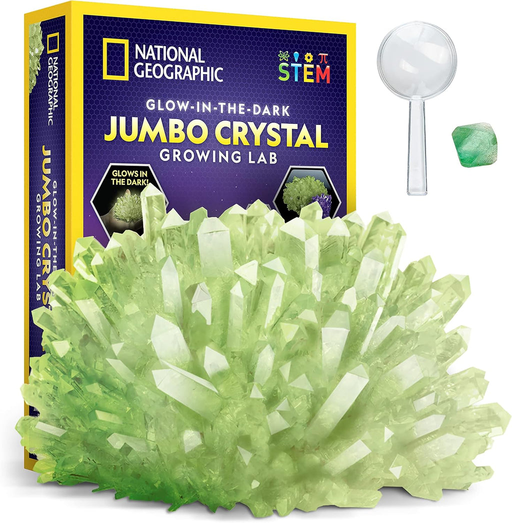 National Geographic Jumbo Glow-in-the-Dark Crystal Growing Kit for Kids (view 2)