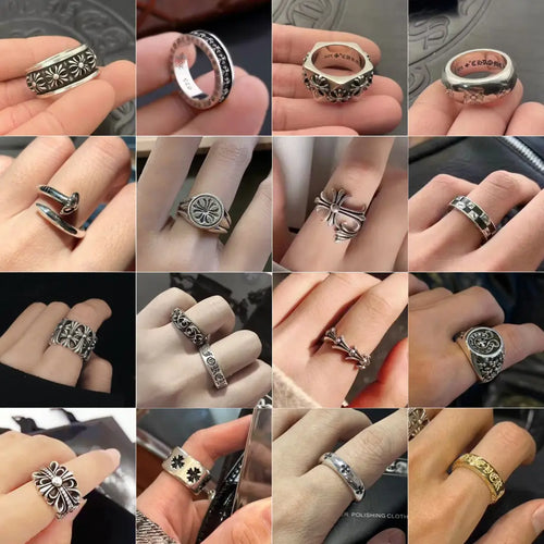 2024 Crocore trendy finger ring – front view