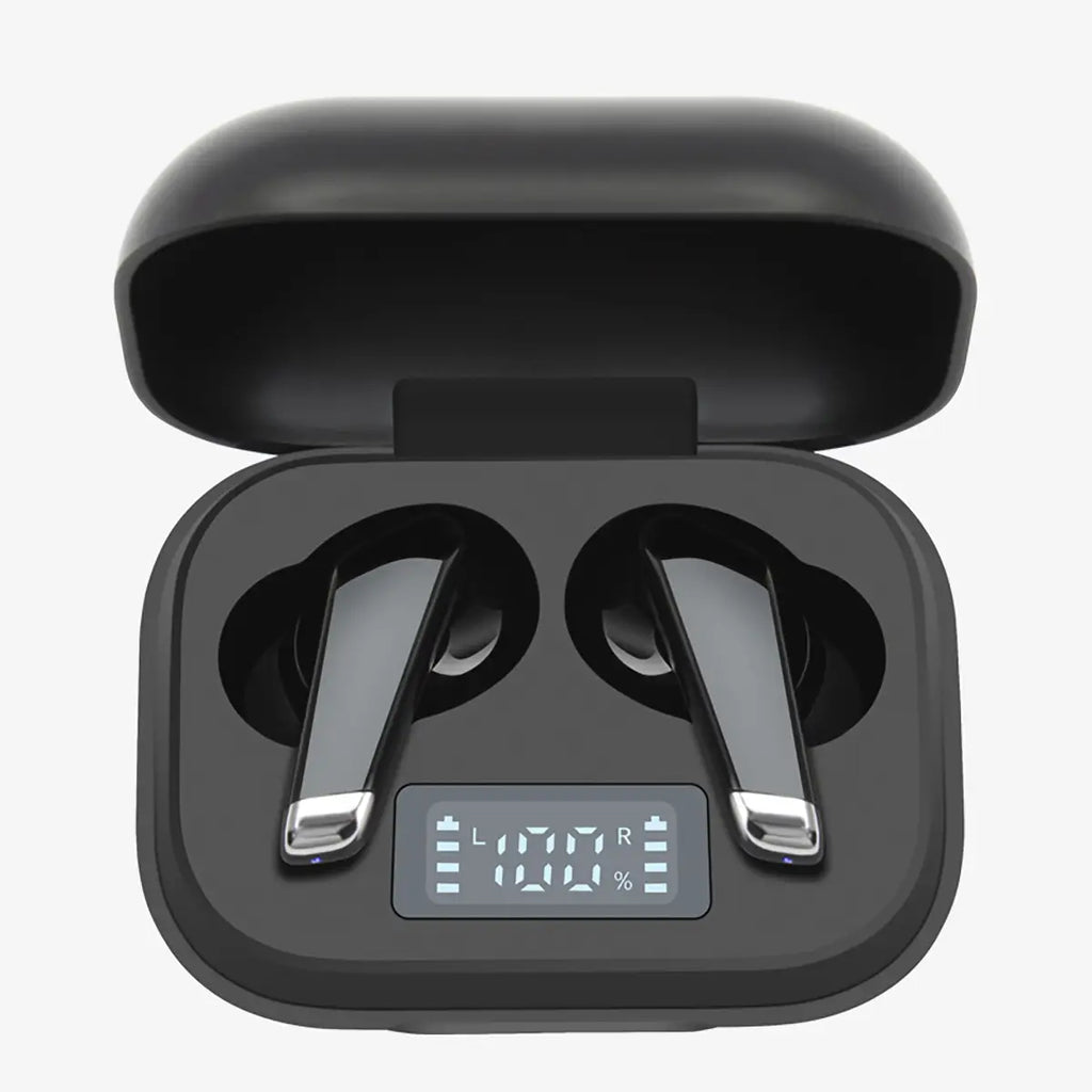Digital display earbuds Pakistan – earbuds and case set