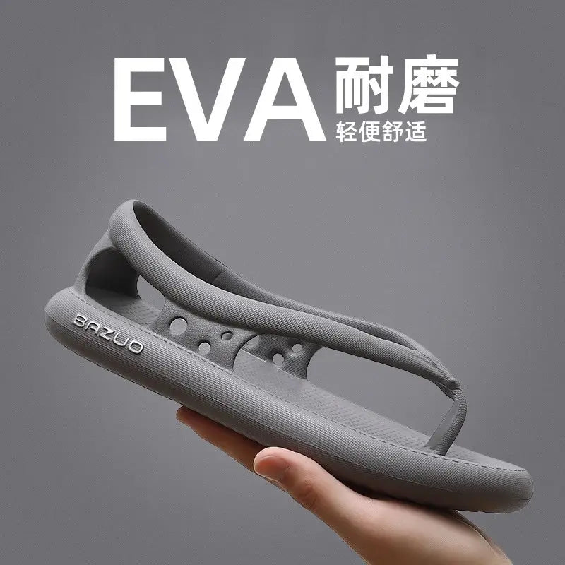 Men's trendy summer EVA flip-flops - pair view