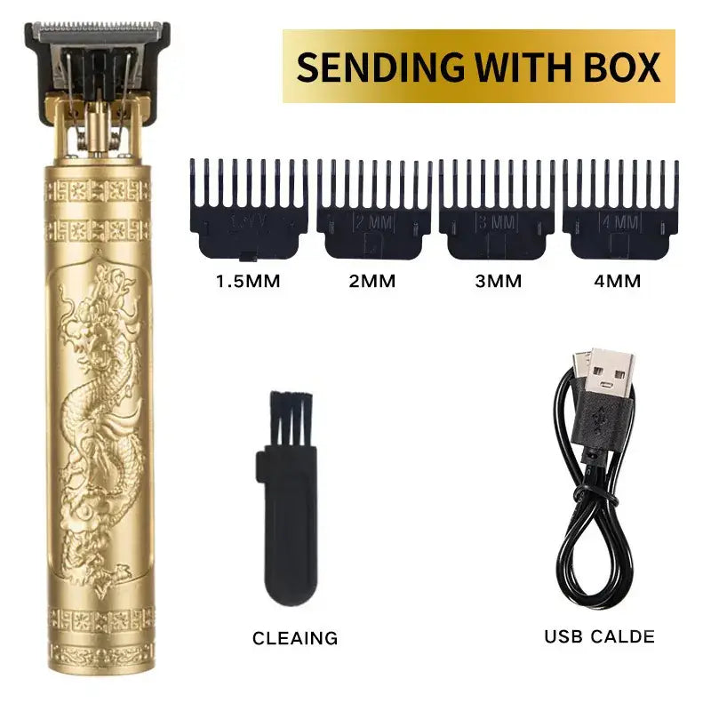Multi-Function Electric Hair Clipper with Oil & Cleaning Brush