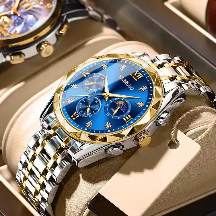 Men's waterproof watch - stainless steel bracelet